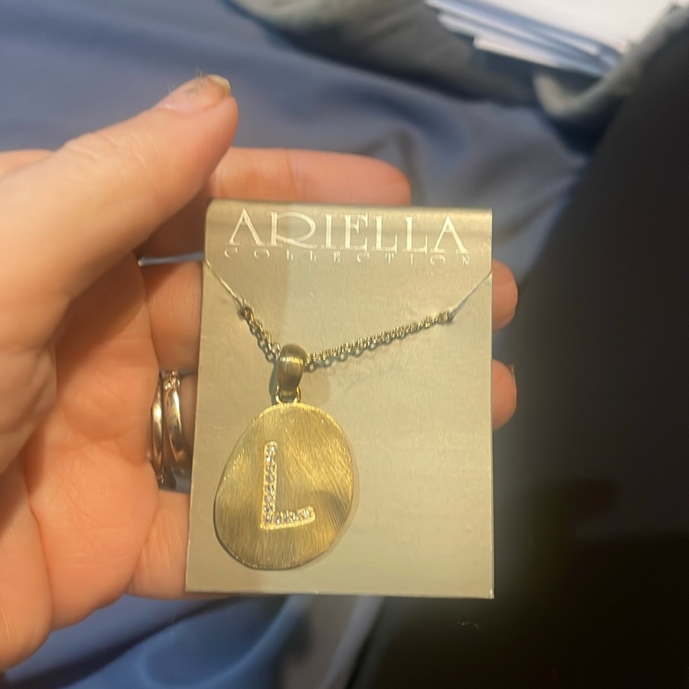 Brand new Ariella collection letter L necklace